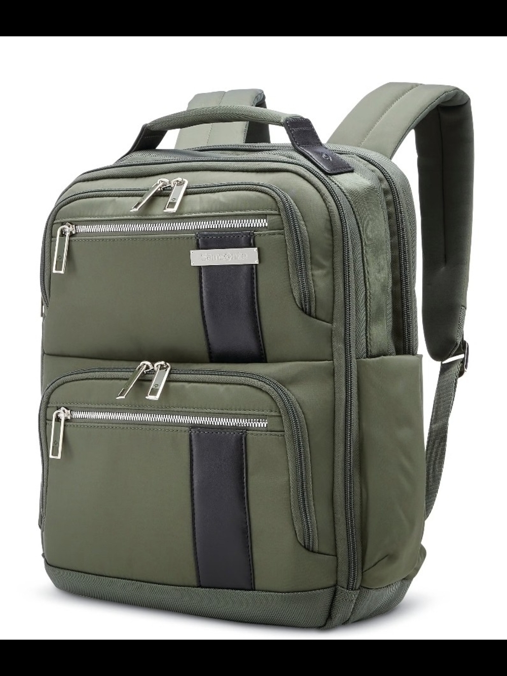 Samsonite Olive Green Backpack with Black Accent - Travel & Work 14.1" Laptop